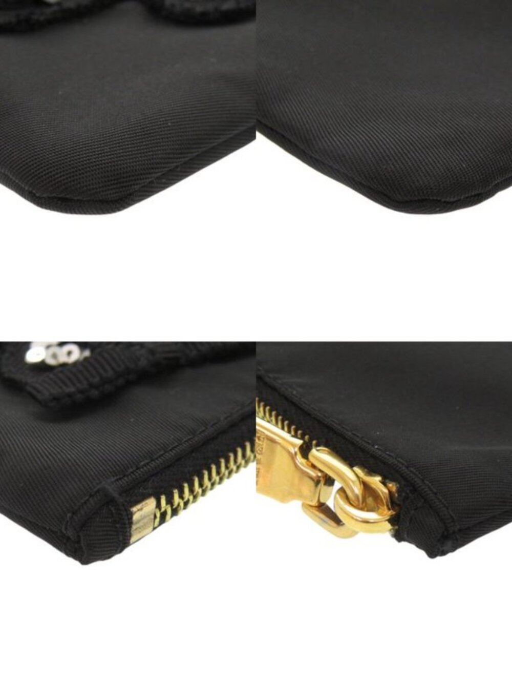 Prada Nylon Bear Black Pouch - Picture 4 of 6